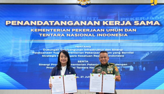 Kementerian PU dan TNI Bangun Infrastruktur Strategis