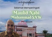 BERITA IKLAN : Kepala Dinas Pemberdayaan Masyarakat Desa (PMD) Halmahera Timur Beserta Jajaran Mengucapkan Selamat Memperingati Maulid Nabi Muhammad SAW 1447 Hijriyah