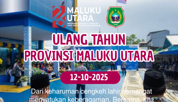 BERITA IKLAN : BPJN Malut Mengucapkan Dirgahayu 26 Tahun Provinsi Maluku Utara