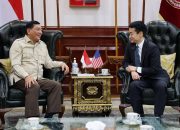 Menhan Terima Kunjungan Asisten Menteri Perang Urusan Keamanan Indo-Pasific