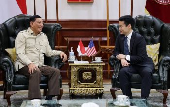 Menhan Terima Kunjungan Asisten Menteri Perang Urusan Keamanan Indo-Pasific