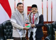 Menhan Sjafrie Terima Kunjungan Dubes Palestina