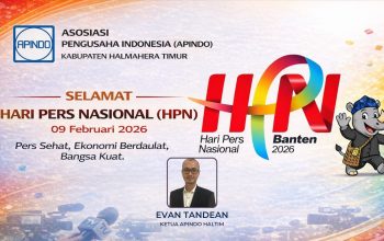 BERITA IKLAN : APINDO Halmahera Timur Mengucapkan Selamat Hari Pers Nasional (HPN) 2026