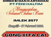 BERITA IKLAN : Segenap Direksi Dan Karyawan PT Feni Haltim (FHT) Menyampaikan Selamat Tahun Baru IMLEK 2026