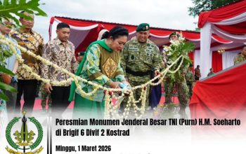 Monumen Jenderal Besar TNI (Purn) H.M. Soeharto Diresmikan