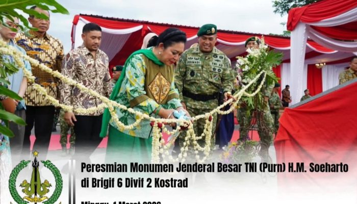 Monumen Jenderal Besar TNI (Purn) H.M. Soeharto Diresmikan